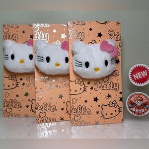Hello Kitty Plush Pom Pom Envelope Lucky Money Packet 3D Cute Sanrio Style - New